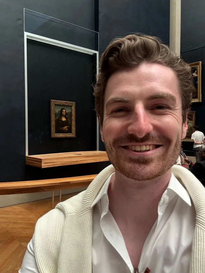 Felix at the Louvre, Paris