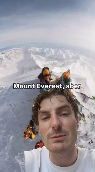 Mount Everest storytelling video for BePresent, in German