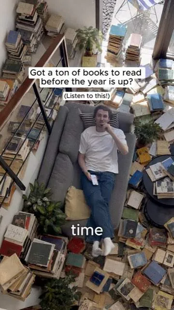 Speechify ad: got a ton of books to read before the year is up